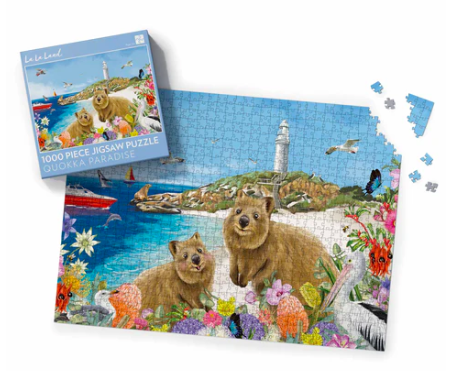 La La Land Puzzle 1000pc Quokka Paradise – Island Gypsy Rottnest