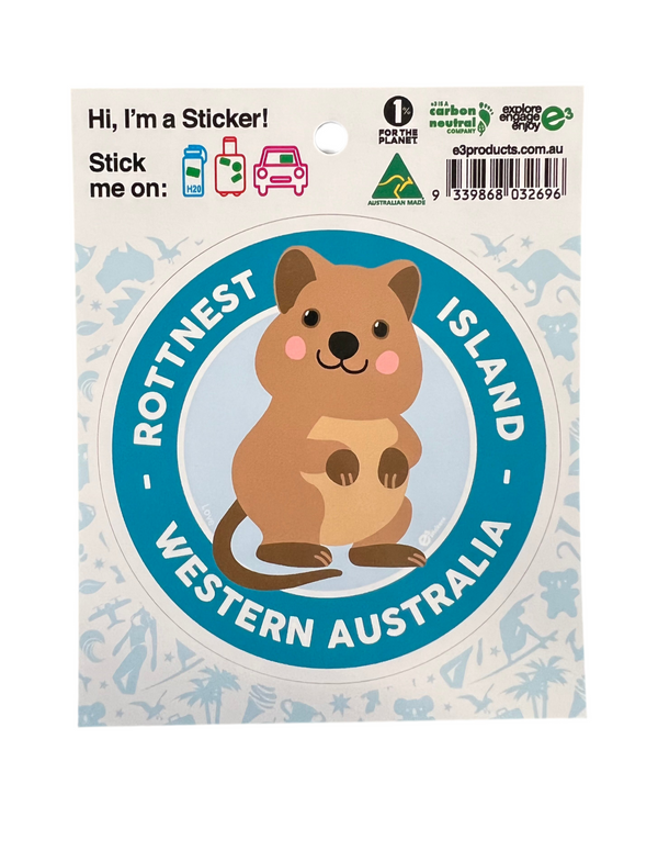 Blue quokka sticker