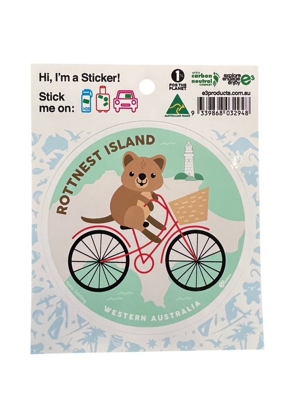 Quokka bike sticker (green)