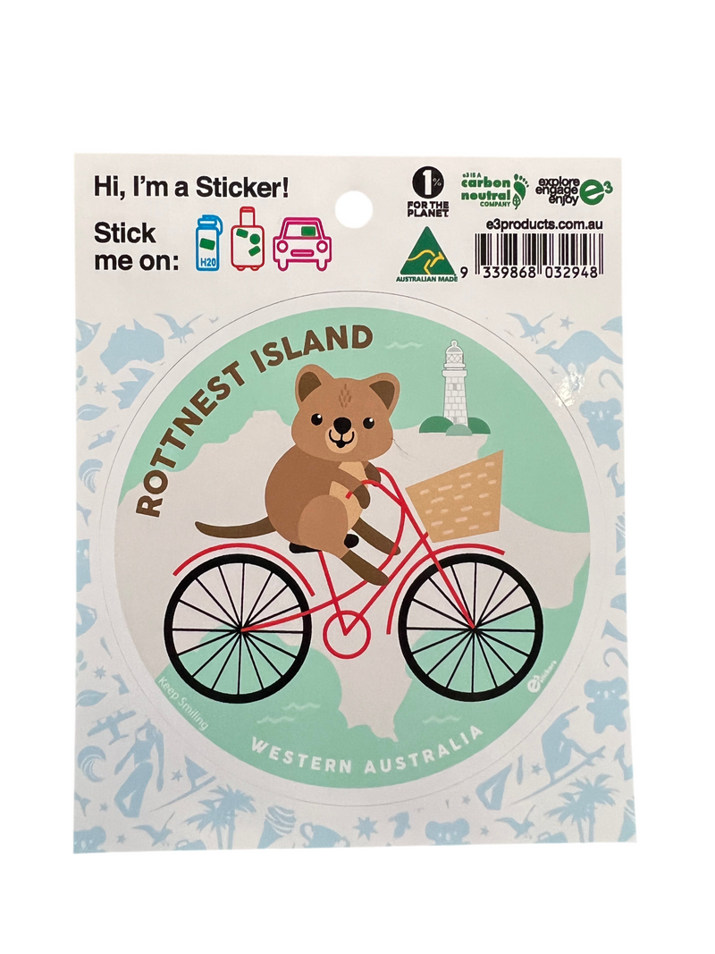 Quokka bike sticker (green)
