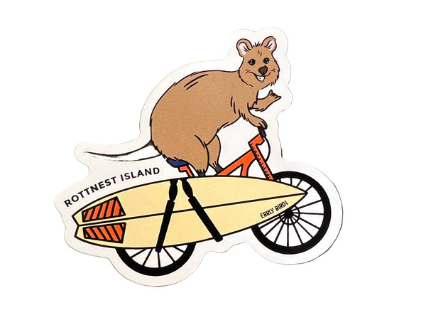Quokka On Bike Sticker
