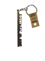 Rottnest Island Metal Word Keyring