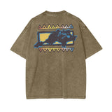 Jude - 90s Rotto oversized acid washed tee (Gray Green)