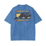 Jude - 90s Rotto oversized acid washed tee (Light Blue)