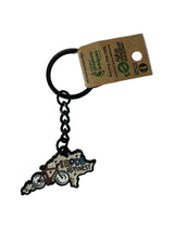 I Rode Rottnest Map Keyring