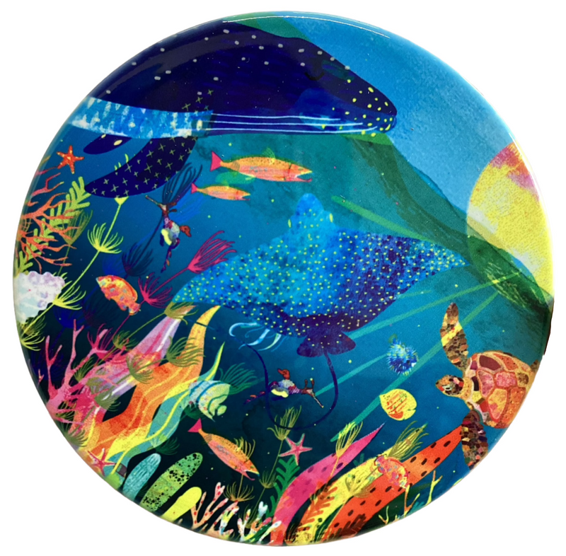 'Under the Sea' Ocean Ceramic Coaster