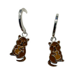 Rottnest Brown Quokka Earrings