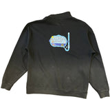 Faded Black Snorkel 1/4 Zip Jumper