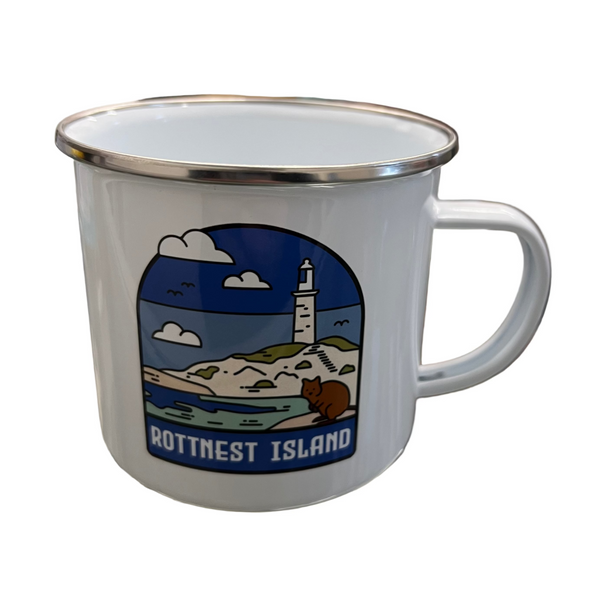 Arch Lighthouse Quokka Enamel Mug