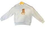 Rottnest Island pastel quokka kids hoodie faded blue