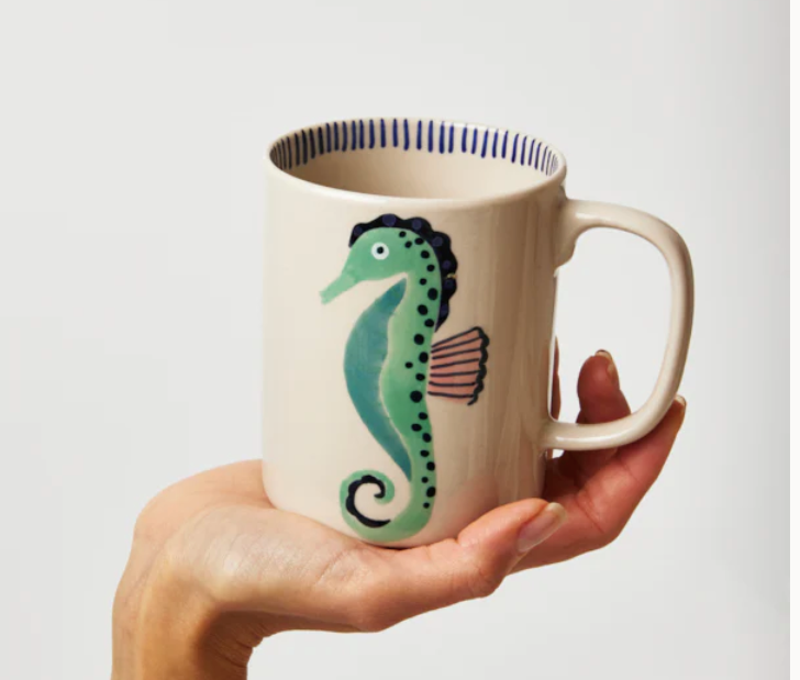 Offshore seahorse mug