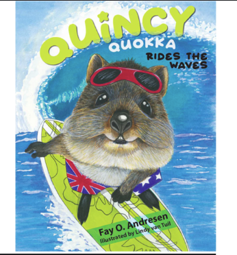 Quincy Quokka Rides The Waves