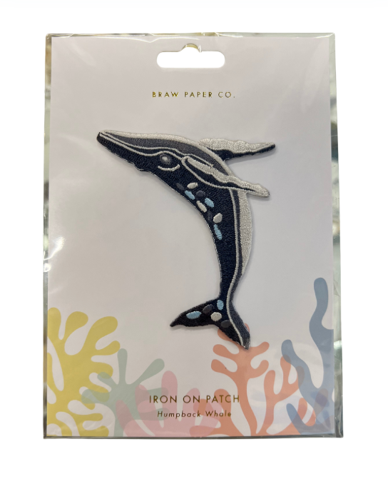 Braw Humpback Whale Iron On Patch