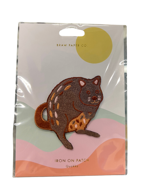 Braw Quokka Iron On Patch