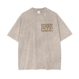Jude - 90s Rotto Oversized Acid Washed Tee (Apricot)
