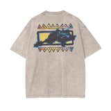 Jude - 90s Rotto Oversized Acid Washed Tee (Apricot)