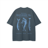 Jude - Rotto catch oversized tee (Gray Blue)