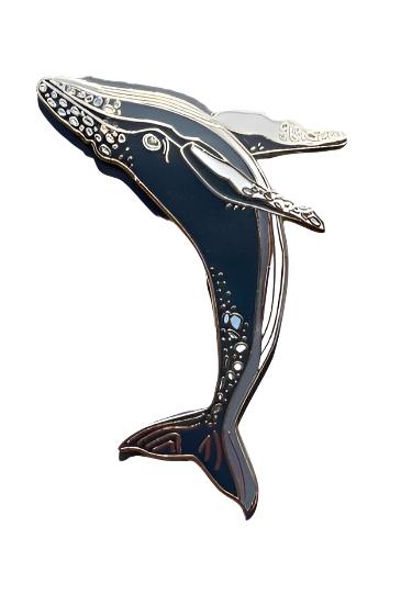 Humpback Whale Enamel Pin