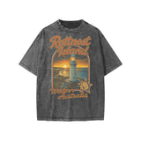 Jude - Rotto Lighthouse Snow Washed Kids Tee (Dark Gray)