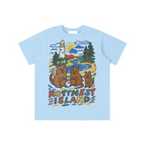 Jude - Rotto Quokkas Kids Tee (Light Blue)