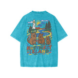 Jude - Rotto Quokkas Snow Washed Kids Tee (Sky Blue)