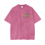 Jude - 90s Rotto Oversized Acid Washed Tee (Pink)
